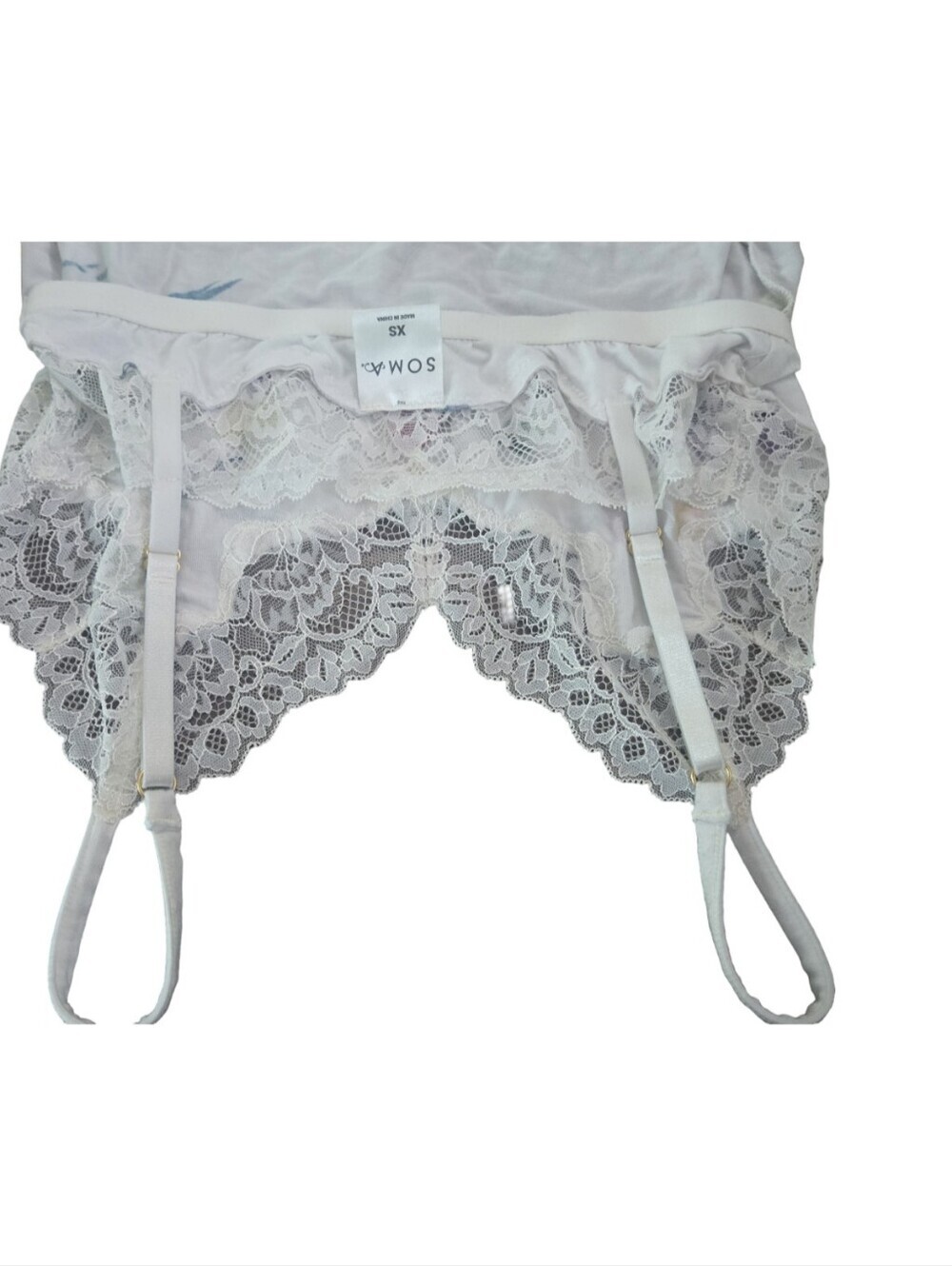 Soma White Branded Floral Feminine Festival Cozy Soft Cotton Y2K Cami XS - Picture 11 of 15